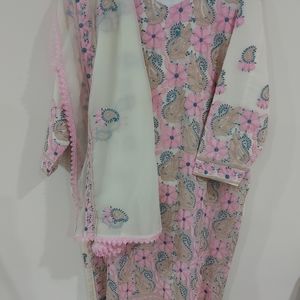 Lucknowi hand embroidered dress